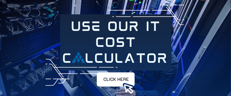 Calculator For Small Business Tech Support to find cost - click here on a blue tech background